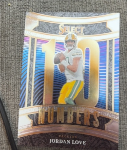 2025 Panini Select #7 Jordan Love Select Numbers — front