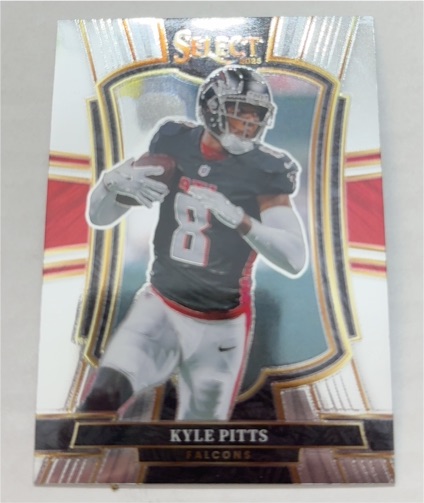 2025 Panini Select #147 Kyle Pitts Premier Level Atlanta Falcons — front