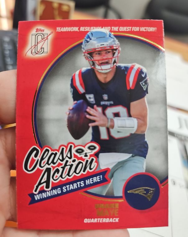 2025 Topps Signature Class #CA-22 Drake Maye — front