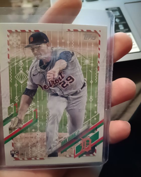 2021 Topps Holiday #HW218 Tarik Skubal — front