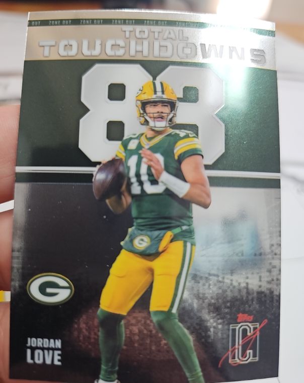 2025 Topps Signature Class Zone Out Total Touchdowns #ZO-21 Jordan Love — front