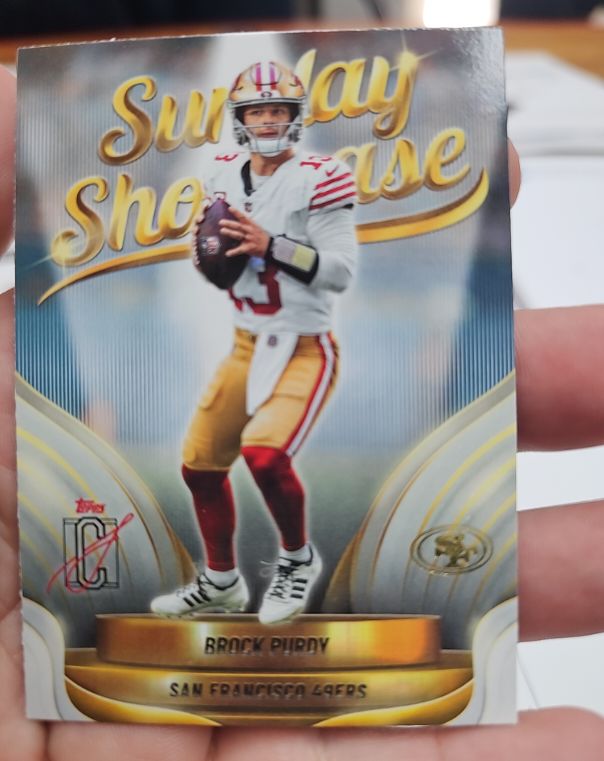 2025 Topps Signature Class Sunday Showcase #SS-13 Brock Purdy — front