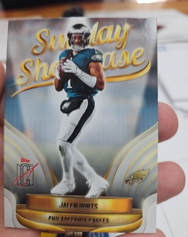 2025 Topps Signature Class Sunday Showcase #SS-8 Jalen Hurts — front