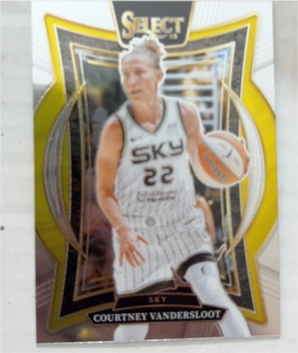 2025 Panini Select WNBA Concourse Silver Prizm #36 Courtney Vandersloot — front