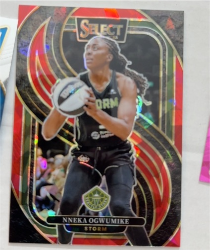 2024 Panini Select WNBA #90 Nneka Ogwumike Pink Ice Prizm Seattle Storm — front