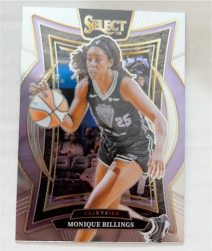 2025 Panini Select WNBA #33 Monique Billings Concourse Silver Prizm — front