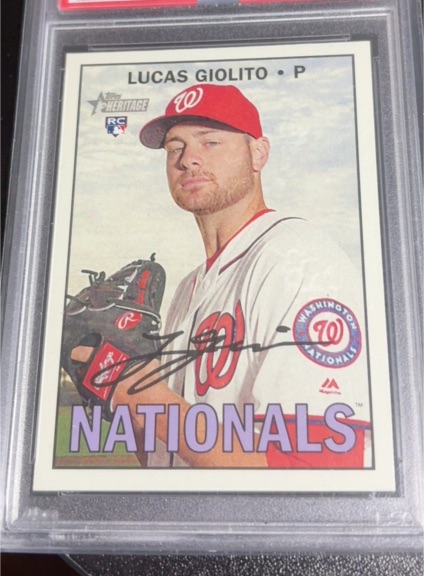 2016 Topps Heritage High Number #514 Lucas Giolito — front