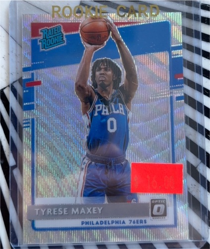 2020-21 Donruss Optic #171 Tyrese Maxey — front