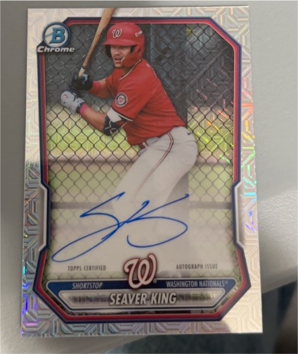 2026 Bowman Chrome #BMA-SKI Seaver King — front