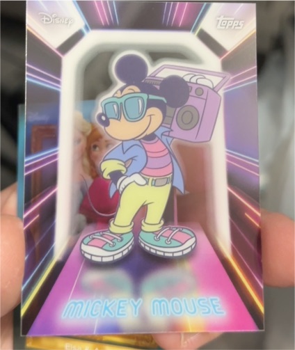 2026 Topps Disney Neon Illuminated Neon Lights #NPL-14 Mickey Mouse — front
