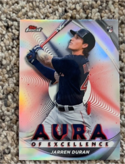 2022 Topps Finest #AE-JD Jarren Duran — front