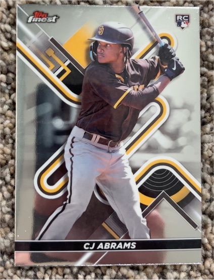 2022 Topps Finest #39 CJ Abrams — front