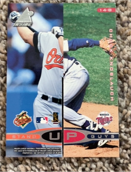 1998 Pinnacle Inside Stand Up Guys #14-B Cal Ripken Jr. / Minnesota Twins Player — front