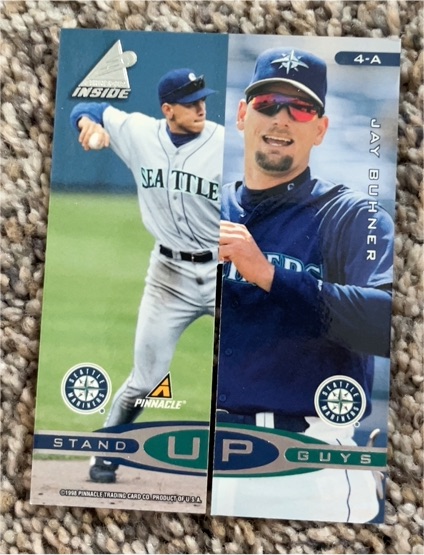 1998 Pinnacle Inside Stand Up Guys #4-A Jay Buhner — front
