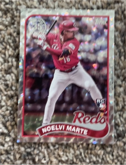 2024 Topps Series 2 1989 Silver Crackle Foil #89B2-3 Noelvi Marte — front
