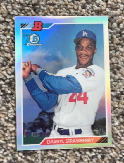 2017 Bowman Chrome 1992 #92B-DS Darryl Strawberry — front