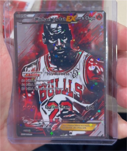 Michael Jordan EX Custom Pokémon Card — front