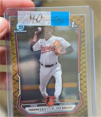 2026 Bowman Chrome #BCP-79 Esteban Mejia — front