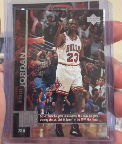1997 Upper Deck #23-G Michael Jordan — front