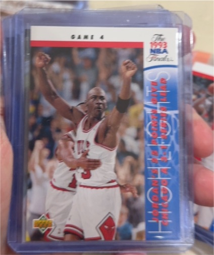1993-94 Upper Deck #201 Michael Jordan Chicago Bulls Game 4 — front