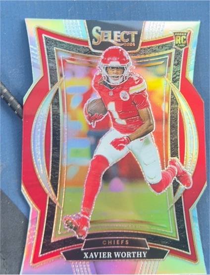 2024 Panini Select #32 Xavier Worthy RC Kansas City Chiefs — front