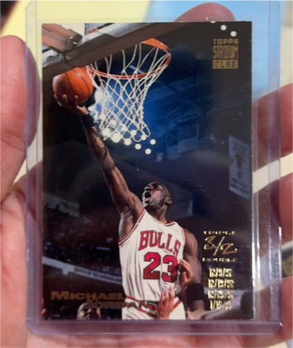 1993-94 Topps Stadium Club #1 Michael Jordan Triple Double — front