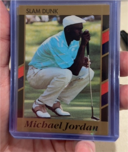 1990 Slam Dunk #1 Michael Jordan — front