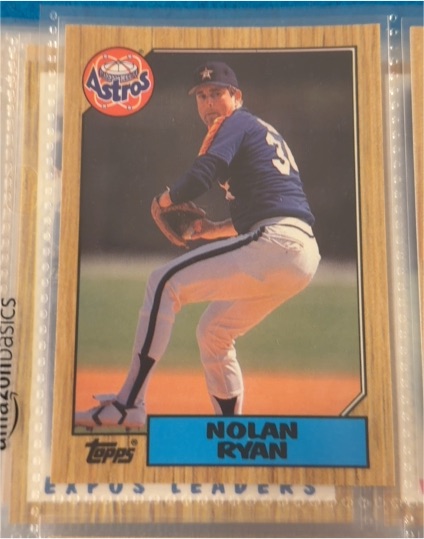 1987 Topps #757 Nolan Ryan — front