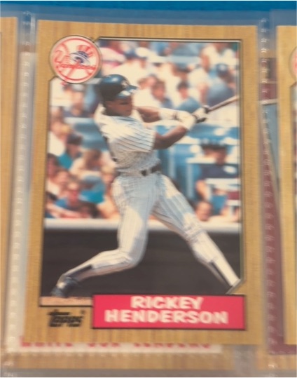 1987 Topps #735 Rickey Henderson — front