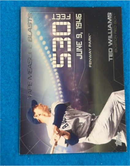 2015 Topps Update Tape Measure Blasts #TMB-14 Ted Williams — front