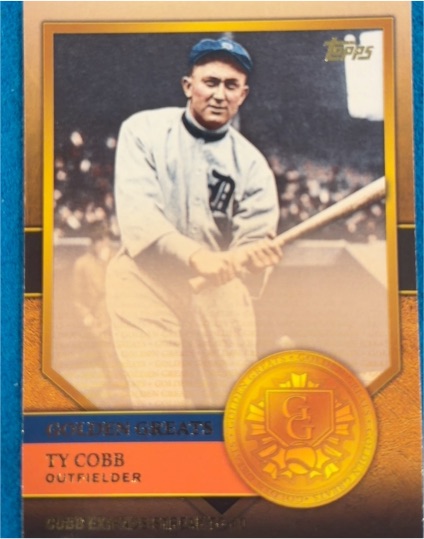 2012 Topps Golden Greats #GG-18 Ty Cobb — front