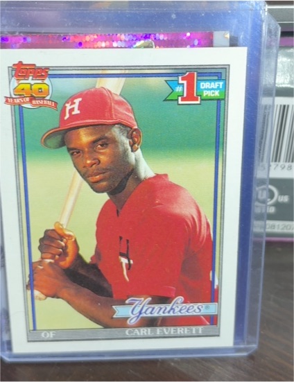 1991 Topps #113 Carl Everett — front