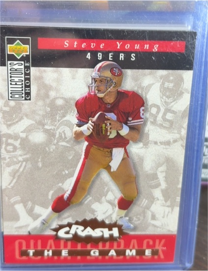 1994 Upper Deck Collector's Choice #C1 Steve Young Crash the Game — front