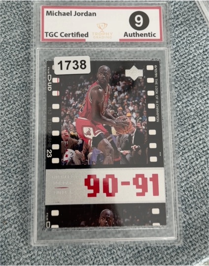 1998 Upper Deck MJ Timeframe #23 Michael Jordan 90-91 — front