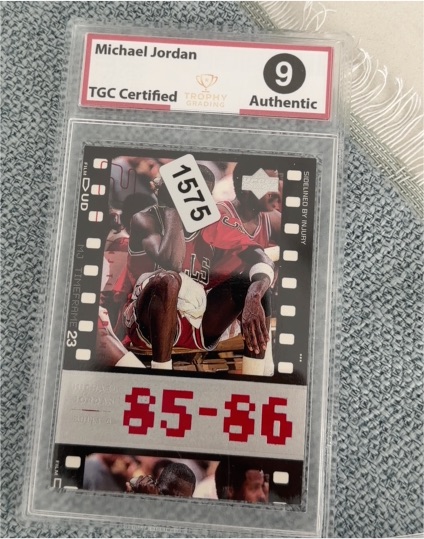 1998 Upper Deck MJ Timeframe #5 Michael Jordan 85-86 — front