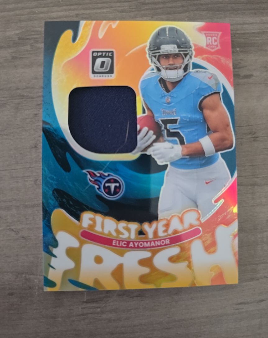 2025 Panini Donruss Optic #FYFBH-EAR Elic Ayomanor First Year Fresh — front