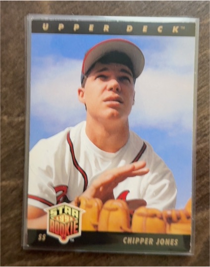 1992 Upper Deck #24 Chipper Jones Star Rookie — front