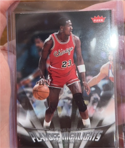 2007-08 Fleer #PH24 Michael Jordan Playoff Highlights — front