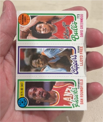 1980-81 Topps Basketball #3 / 218 / 42 Dan Roundfield / Lloyd Free / David Greenwood — front