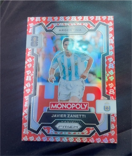 2026 Panini Prizm Monopoly FIFA World Cup #5 Javier Zanetti — front