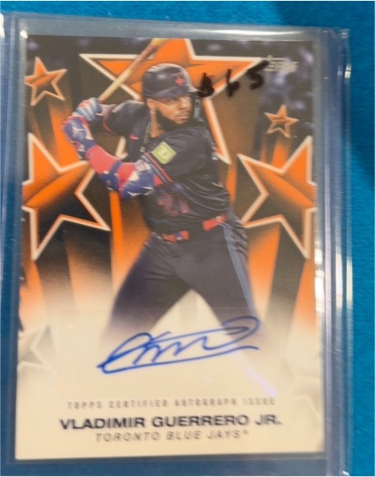 2025 Topps Baseball Stars Vladimir Guerrero Jr. BSA-VG Black Autograph — front