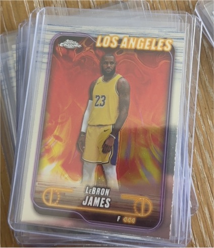 2024-25 Topps Chrome #22 LeBron James — front