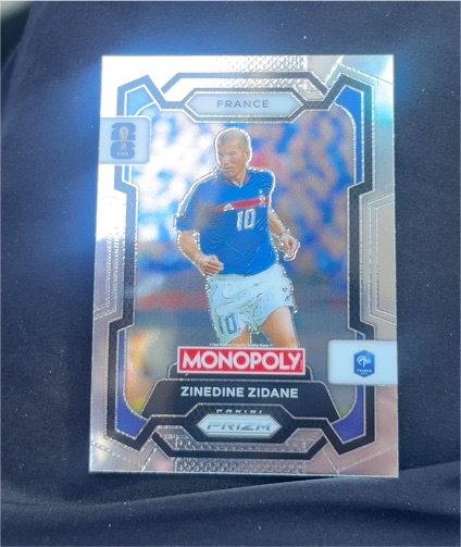 2026 Panini Prizm Monopoly FIFA World Cup #9 Zinedine Zidane — front