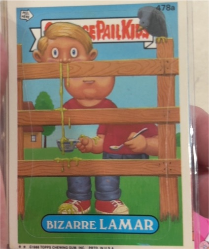 1988 Topps Garbage Pail Kids Series 12 #478a Bizarre Lamar — front