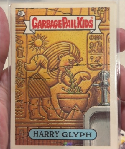 1988 Topps Garbage Pail Kids #583b Harry Glyph — front