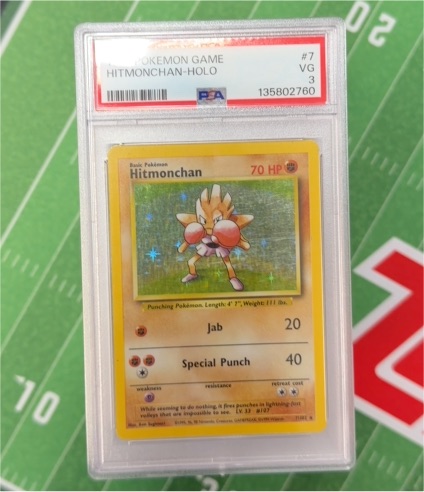 1999 Pokémon Game #7 Hitmonchan Holo — front