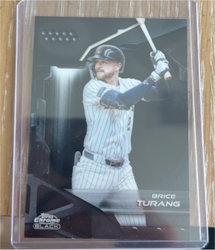 2026 Topps Chrome Black #168 Brice Turang — front