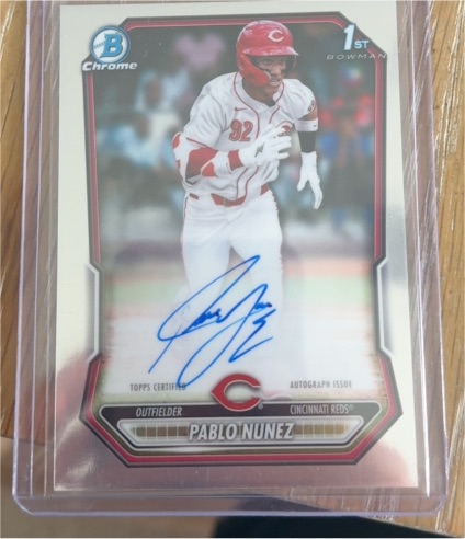 2026 Bowman Chrome #CPA-PN Pablo Nunez — front