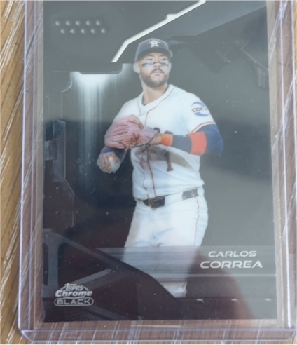 2026 Topps Chrome Black #112 Carlos Correa — front