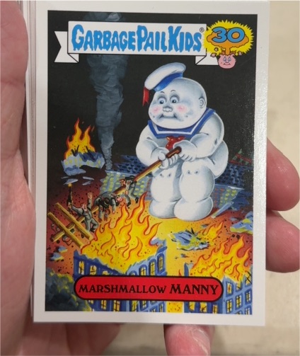 2015 Topps Garbage Pail Kids 30th Anniversary #4a Marshmallow Manny — front